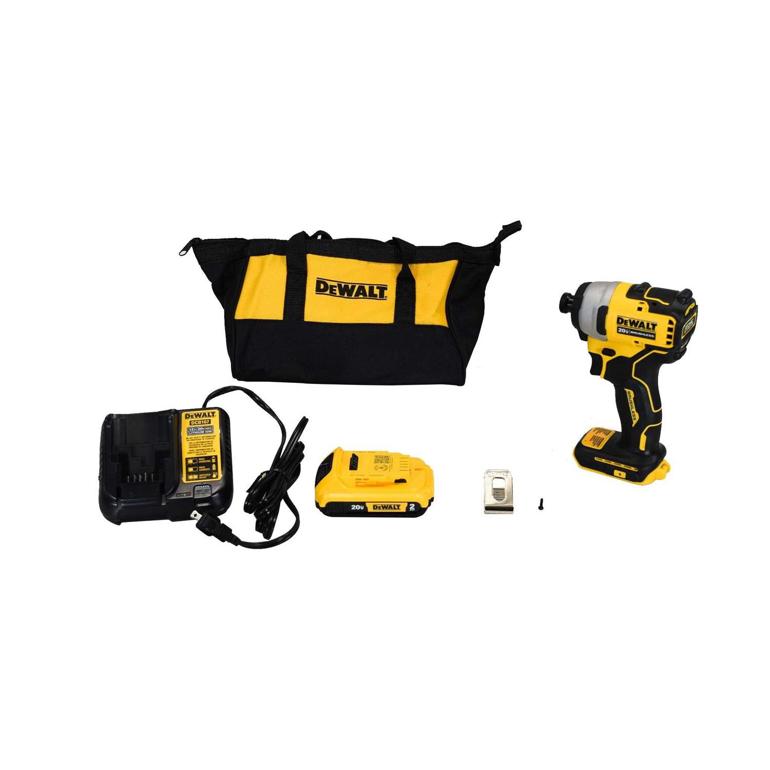 DEWALT 20V MAX ATOMIC 1/4 in. Cordless Brushless Compact Impact Driver Kit DCF809D1 - Shop Hardware Tools Online Store