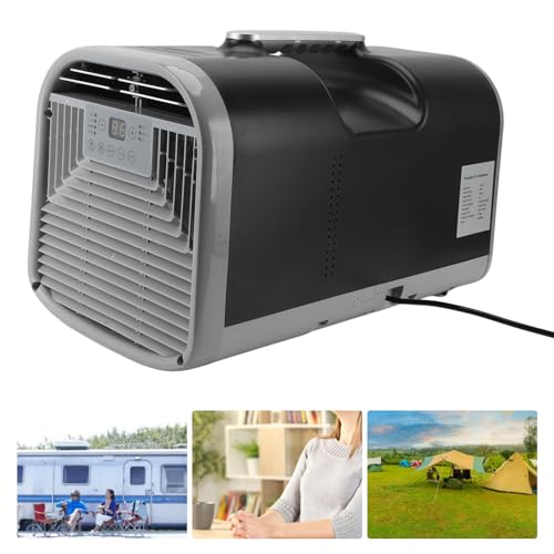 Portable Air Conditioner, Portable Air Conditioners 5000BTU Fast Cooling 500W Window Air Conditioner for Camping Tent RV Heating Cooling Frequency Conversion
