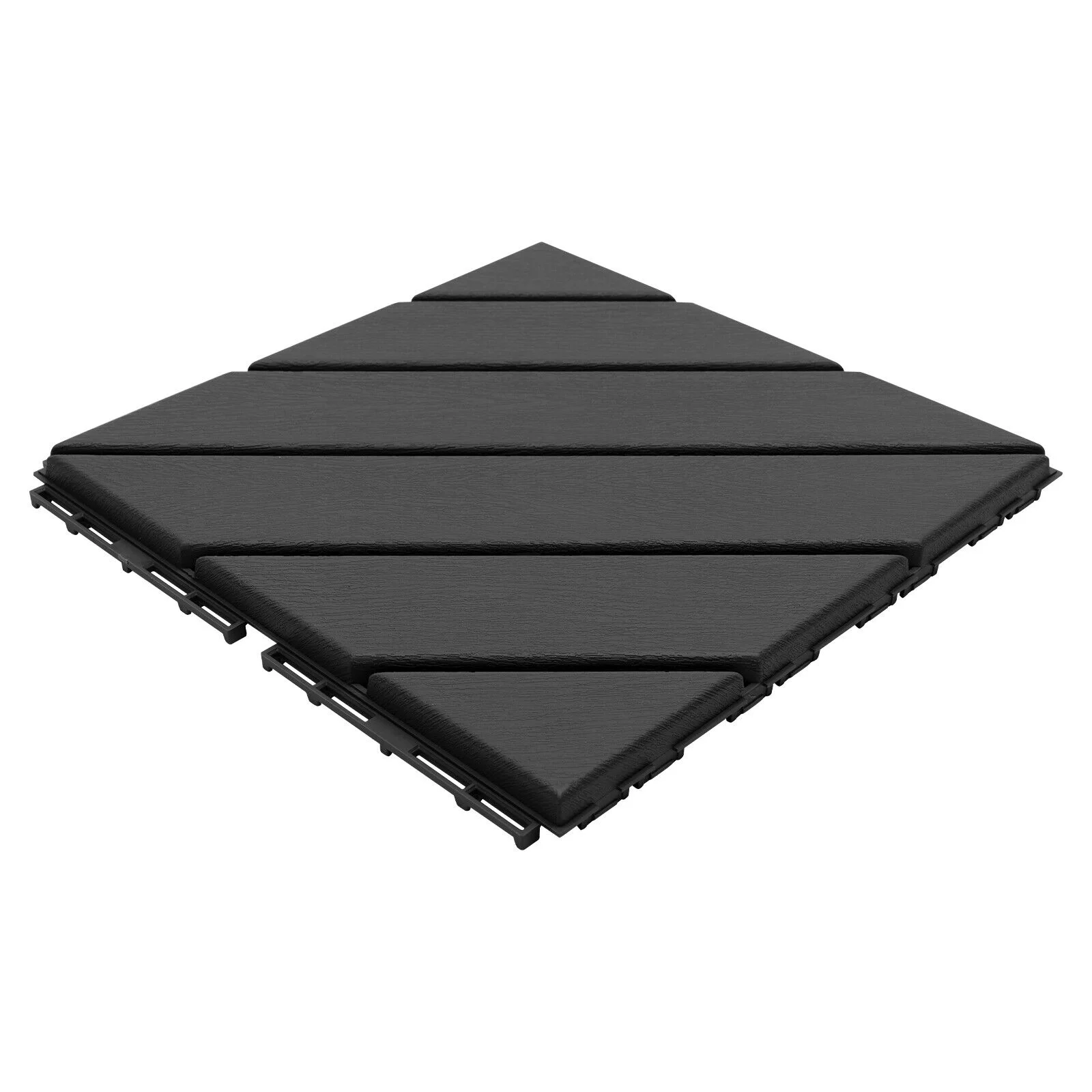 Modern 36PCS Interlocking Deck Tiles Floor Mount Plastic Composite Patio Deck Tiles 12”x12”