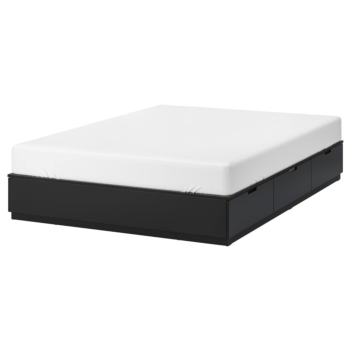IKEA - NORDLI Bed Frame with Storage, Anthracite, King