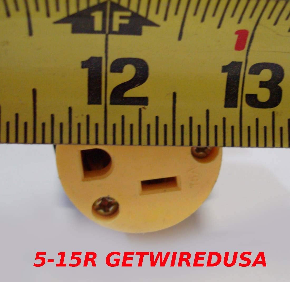10-50P Male 3-Pin Plug To 3-Pin 5-15R Female Home Wall Outlet, 220/250V Electrical Stove/Range To Gas 110/125V Power Convert/Adapter. FX125V846 Pack of 2