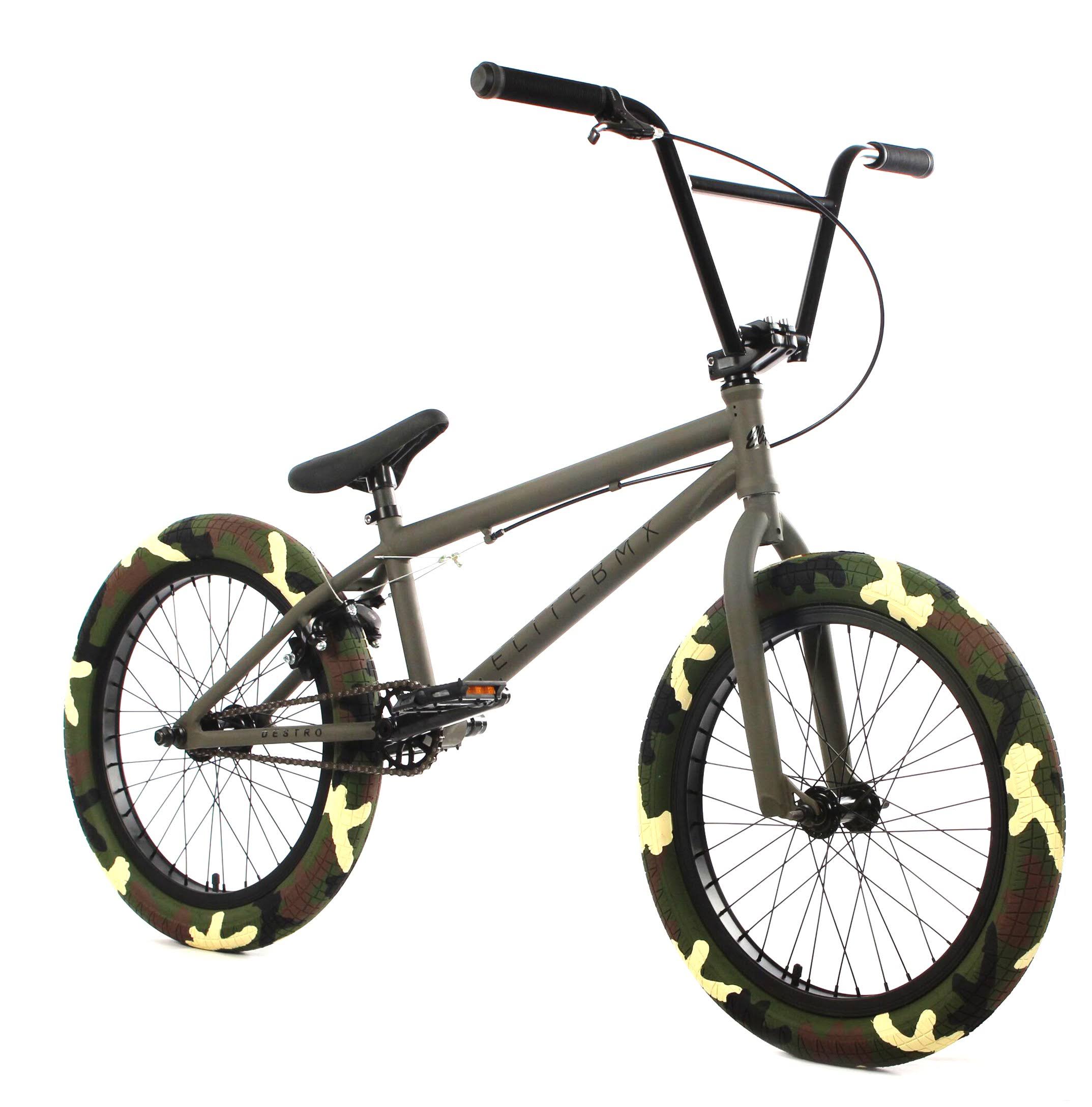 2021 Elite BMX Destro Lightweight Freestyle BMX Bike Bicycle Army Camo