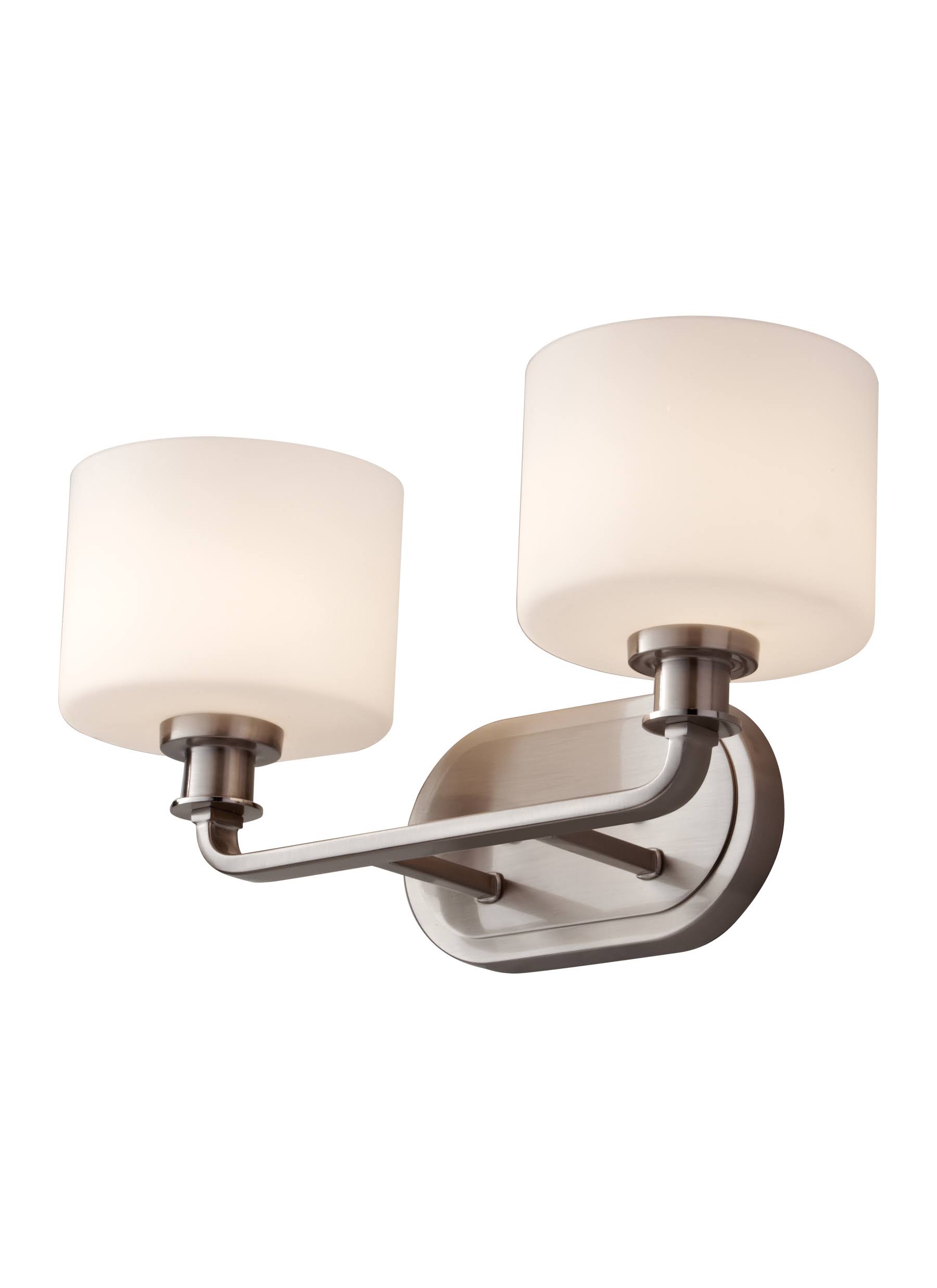 Feiss VS29002-BS Kincaid Brushed Steel 2 Light Vanity