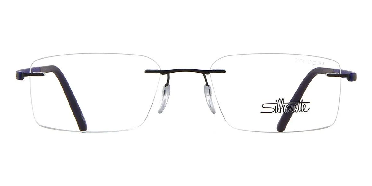 Silhouette Fusion 5474/40 6061 Glasses Black and Blue 52mm
