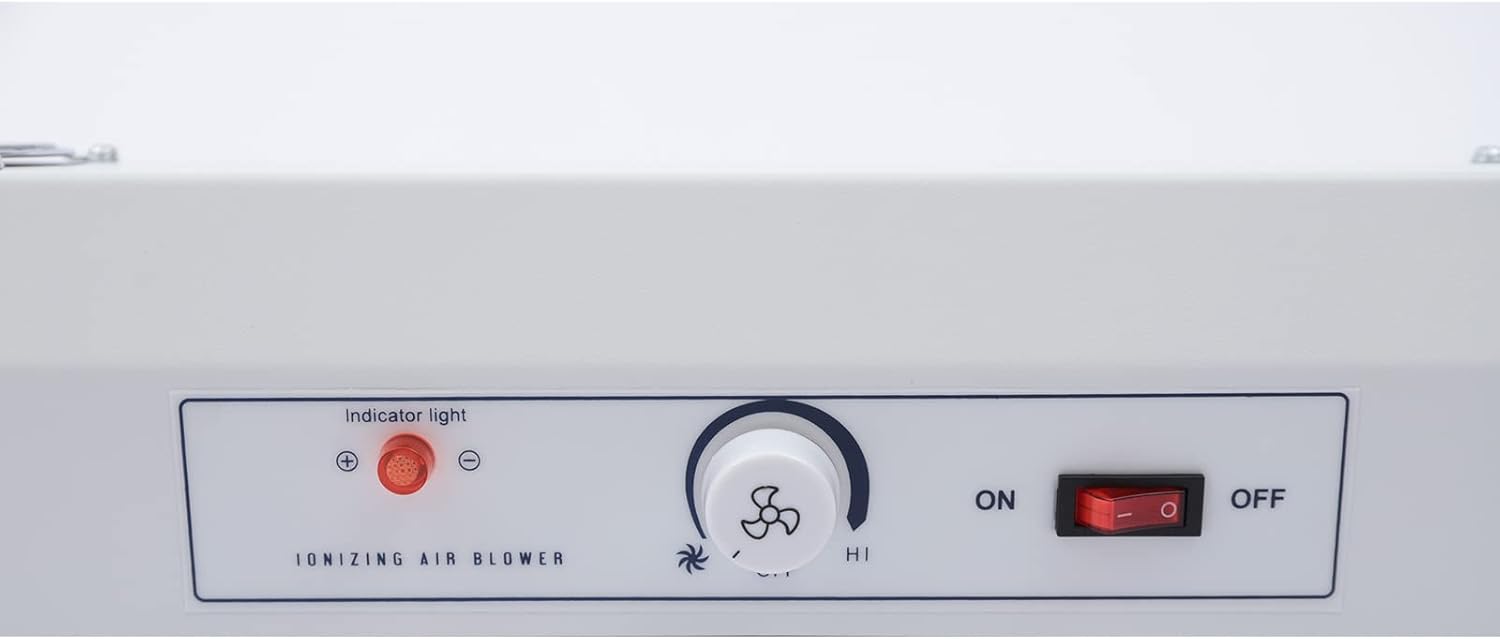 Ionizing Air Blower ESD Blowing Ionizer Static Elimination Ionic Drying Machine with 3 Fan Adjustable Angle Cleanroom Ionizer（1.39 m³/min 110v/60hz）