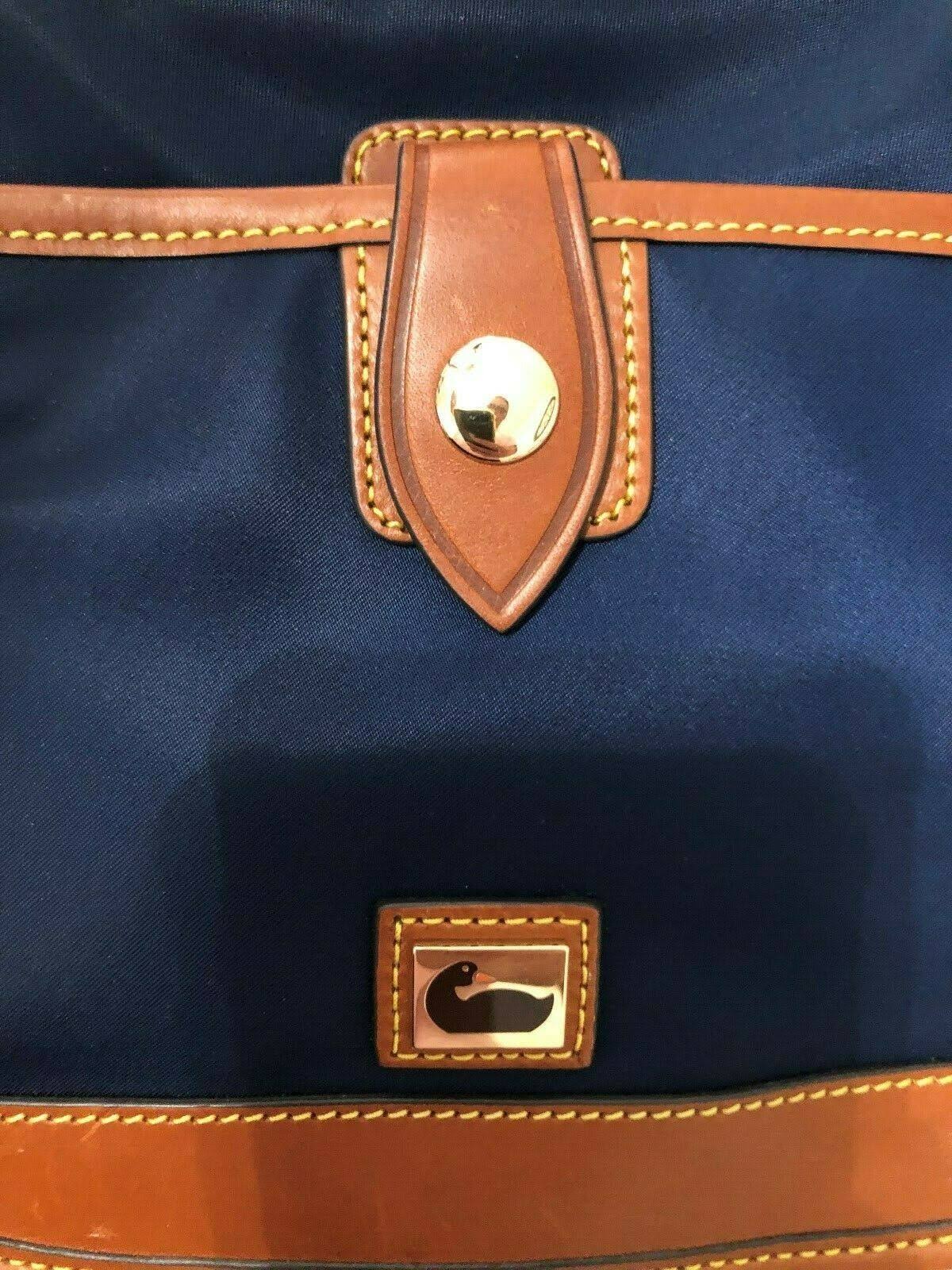Dooney u0026 Bourke Wayfarer Nylon Letter Carrier Crossbody - Red/Gold