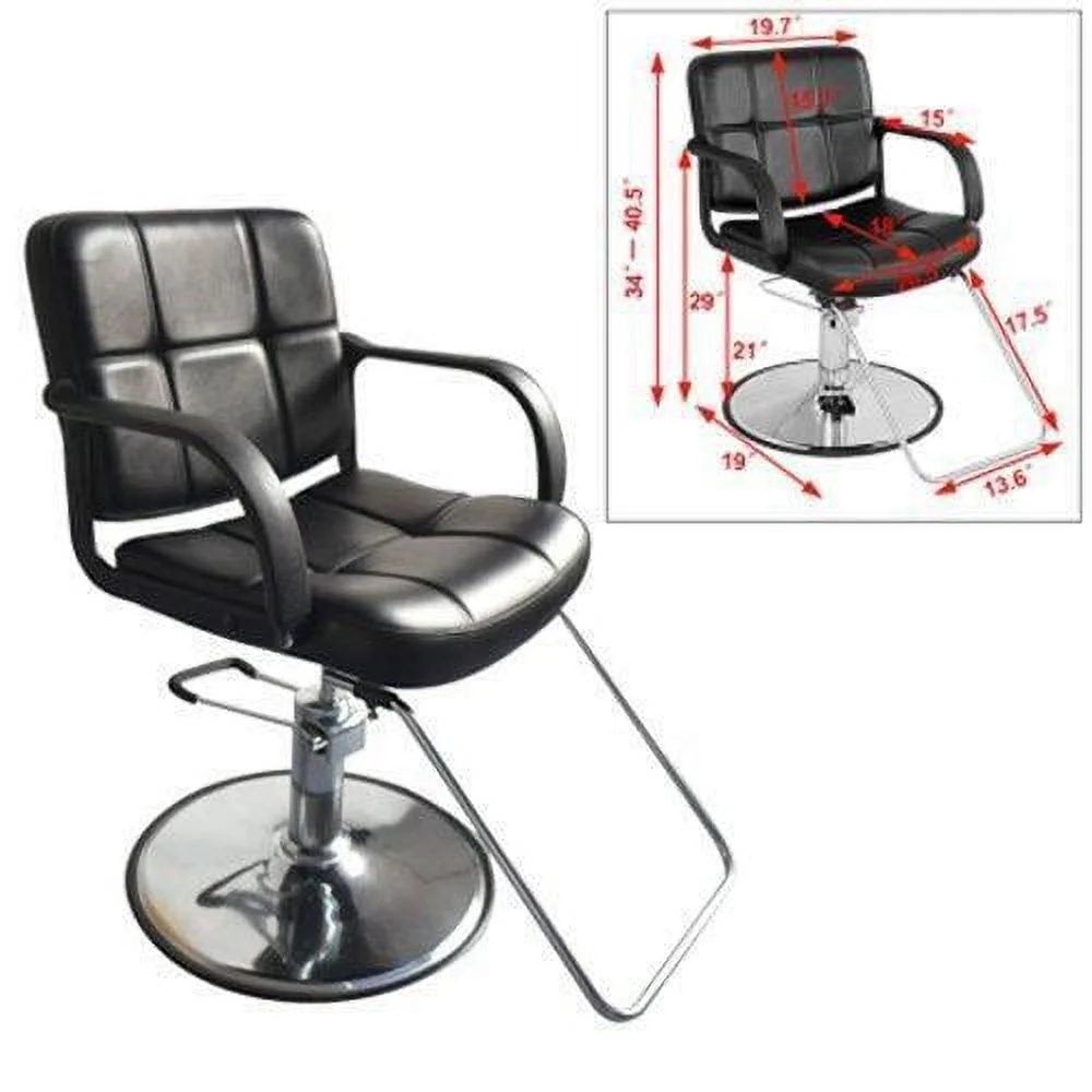 All Purpose Hydraulic Barber Salon Chair Height Adjustable Shampoo Haircut Seat - Curated Treasures Market