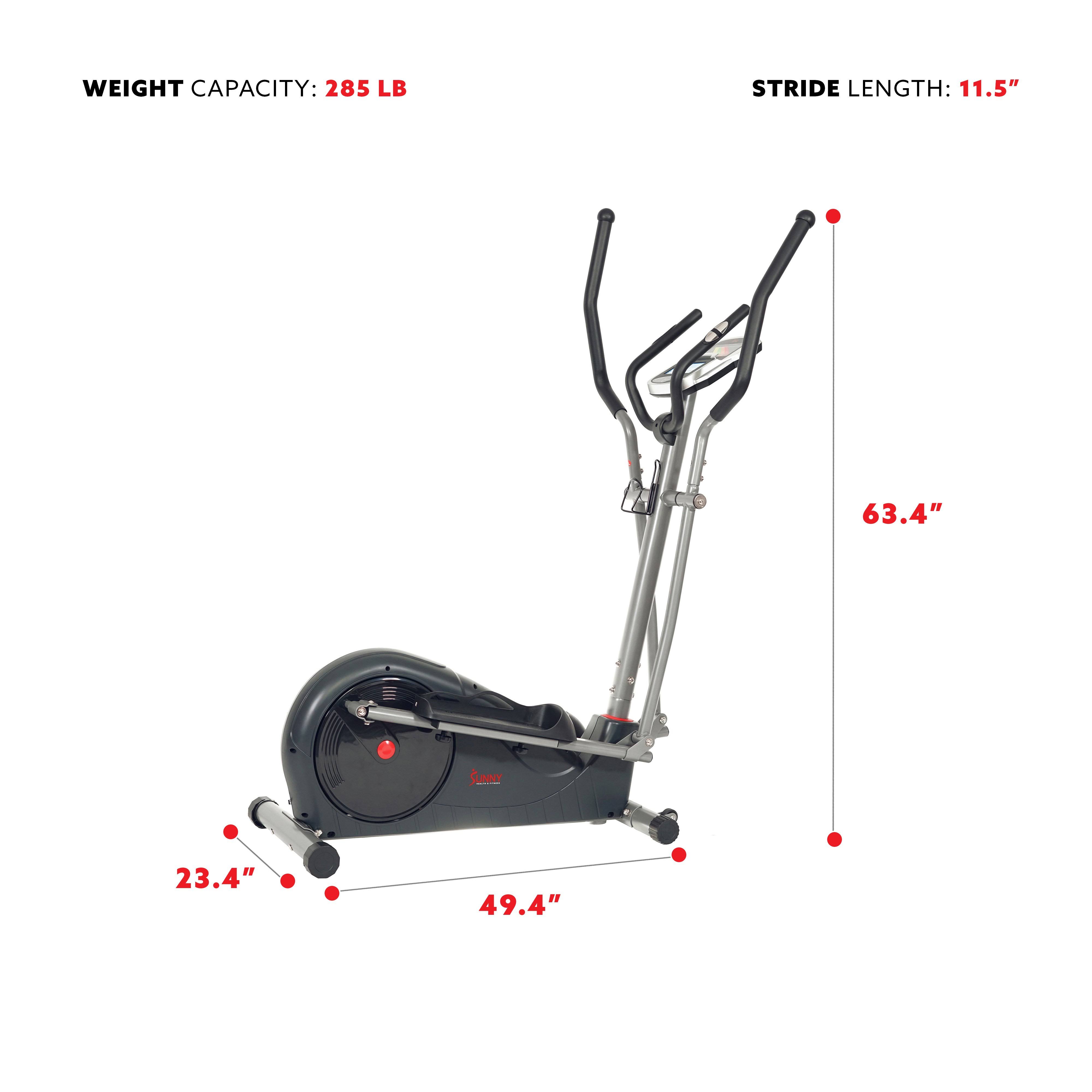 Sunny Health Fitness SF-E320002 Pre-Programmed Elliptical Trainer