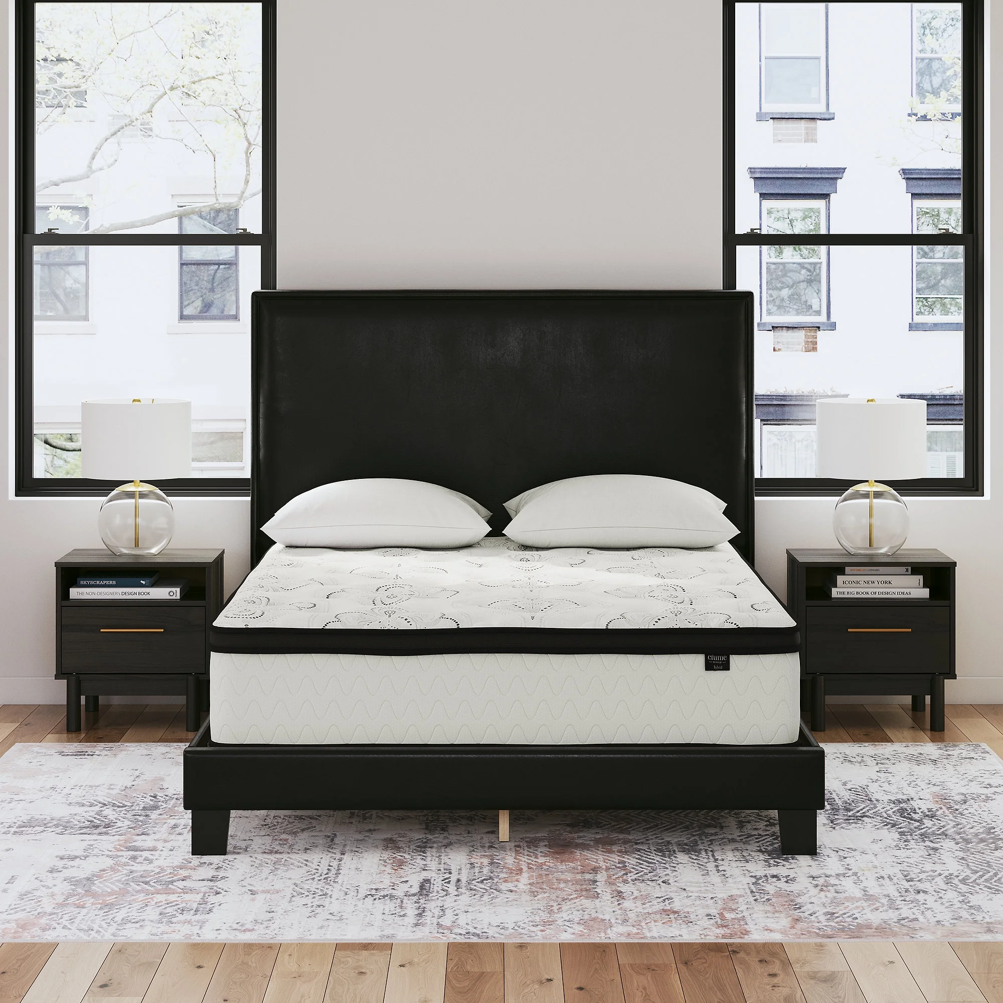 Signature Design by Ashley  Chime 10 Inch Hybrid Full Mattress in a Box  White