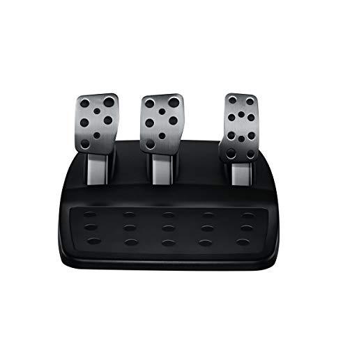 Logitech G29 Driving Force Racing Wheel and Floor Pedals, Real Force Feedback, Stainless Steel Paddle Shifters, Leather Steering Wheel Cover, Adjustable Floor Pedals, EU-Plug, PS4/PS3/PC/Mac, Black