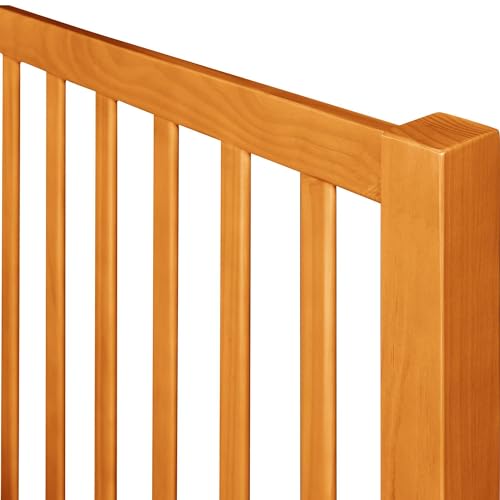 Hampton Wooden Platform Bed with 2 Nightstands | Modern Low-Profile Bed with Full Slat Support System - No Box Spring Needed, Easy Assembly | Cherry, Queen