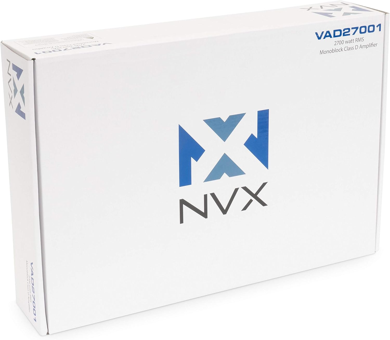 NVX VAD27001 2700W RMS Class D Monoblock Car/Marine/Powersports Amplifier with Bass Remote (Marine Certified)