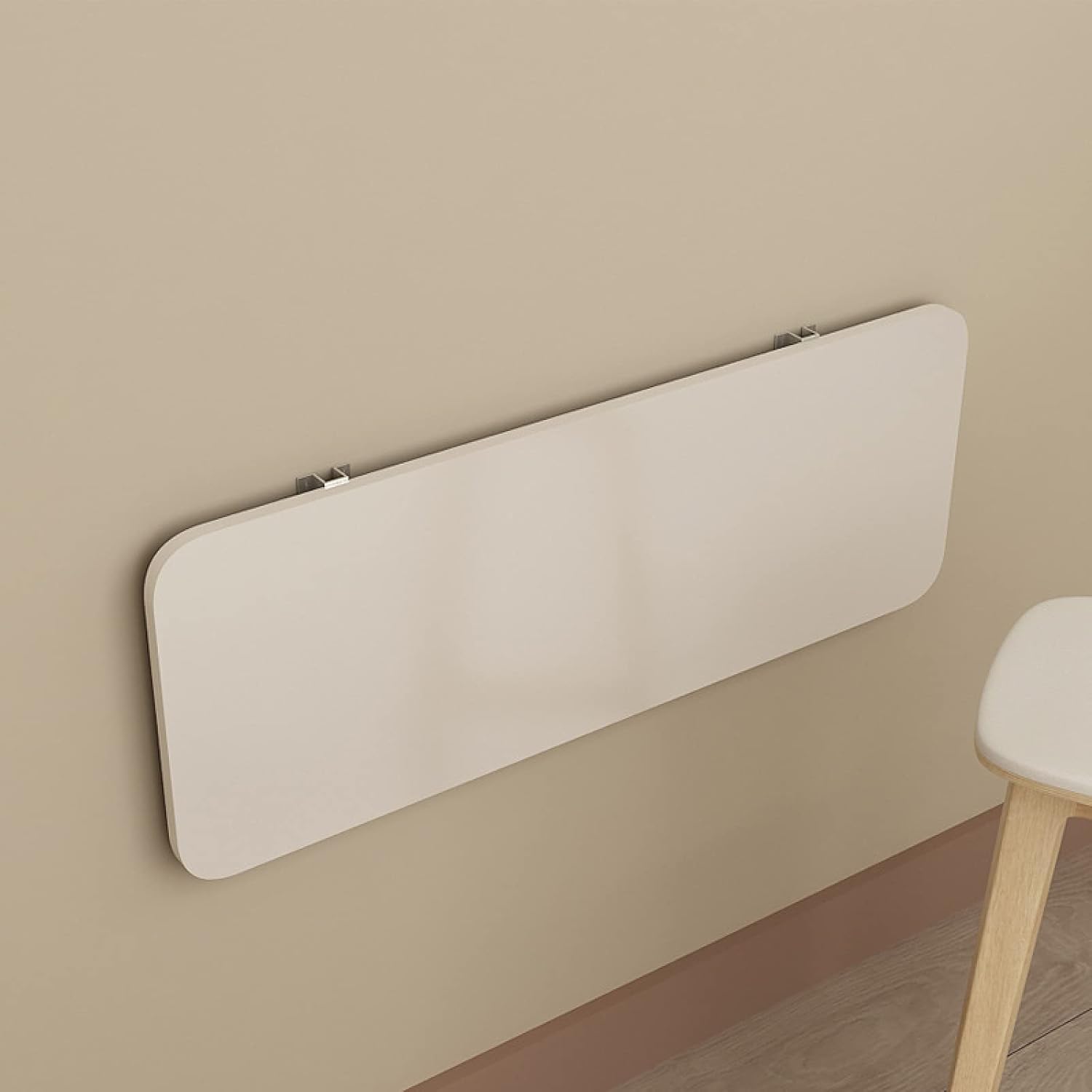 Wall Mounted Floating,Wall Mounted Fold Down Desk for Small Saving Spaces,for Laundry Room,Dining,Room,Study,Kitchen,Bar,White-60 * 30cm Fashionable