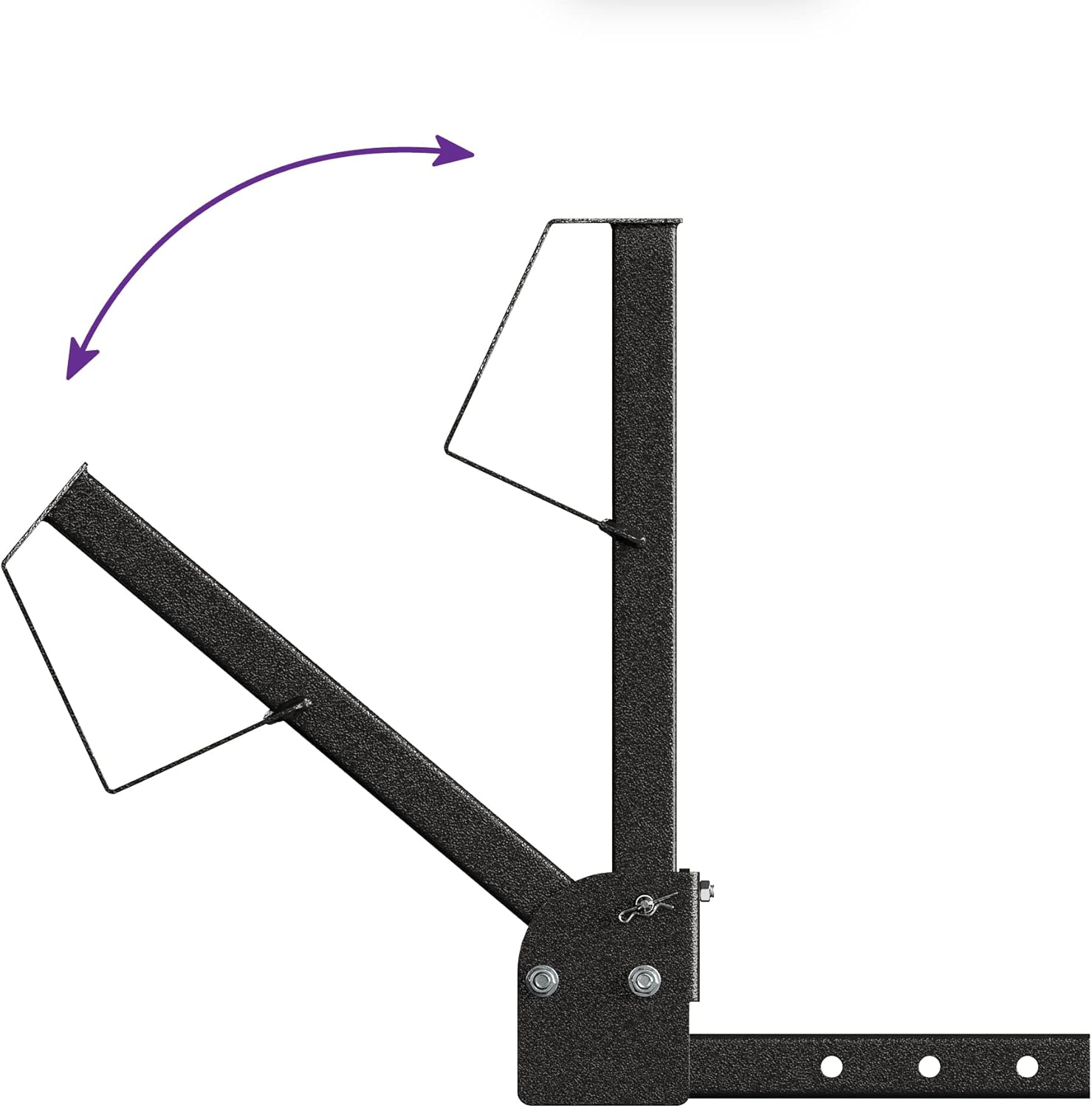 FIXA TOOLS Hitch Spare Tire Mount Universal Trailer Hitch Tire Carrier Foldable Construction for SUV Hitch Mount Collapsible Mount Rack Adaptor for 2-inch Receiver Front and Back Rear Tailgate