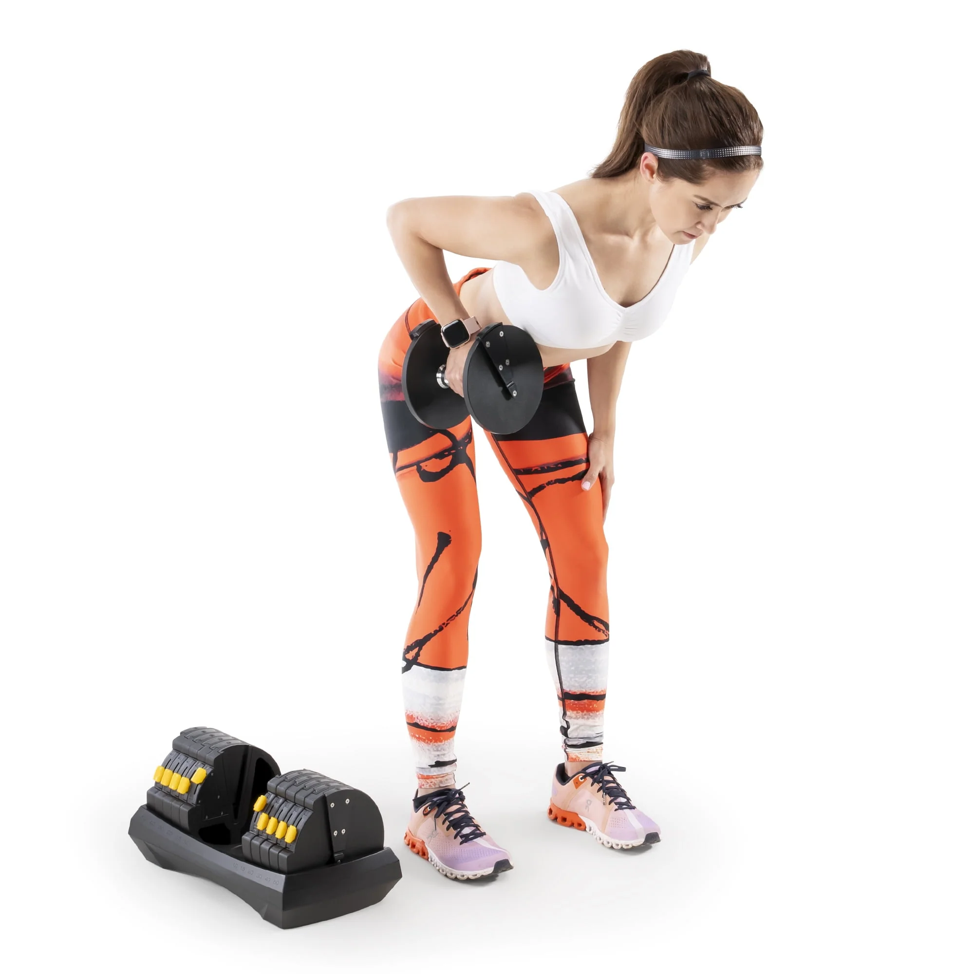 Marcy Adjustable Dumbbell System (SINGLE), 6 Dumbbells-in-1 up to 50lbs ADDB-6198
