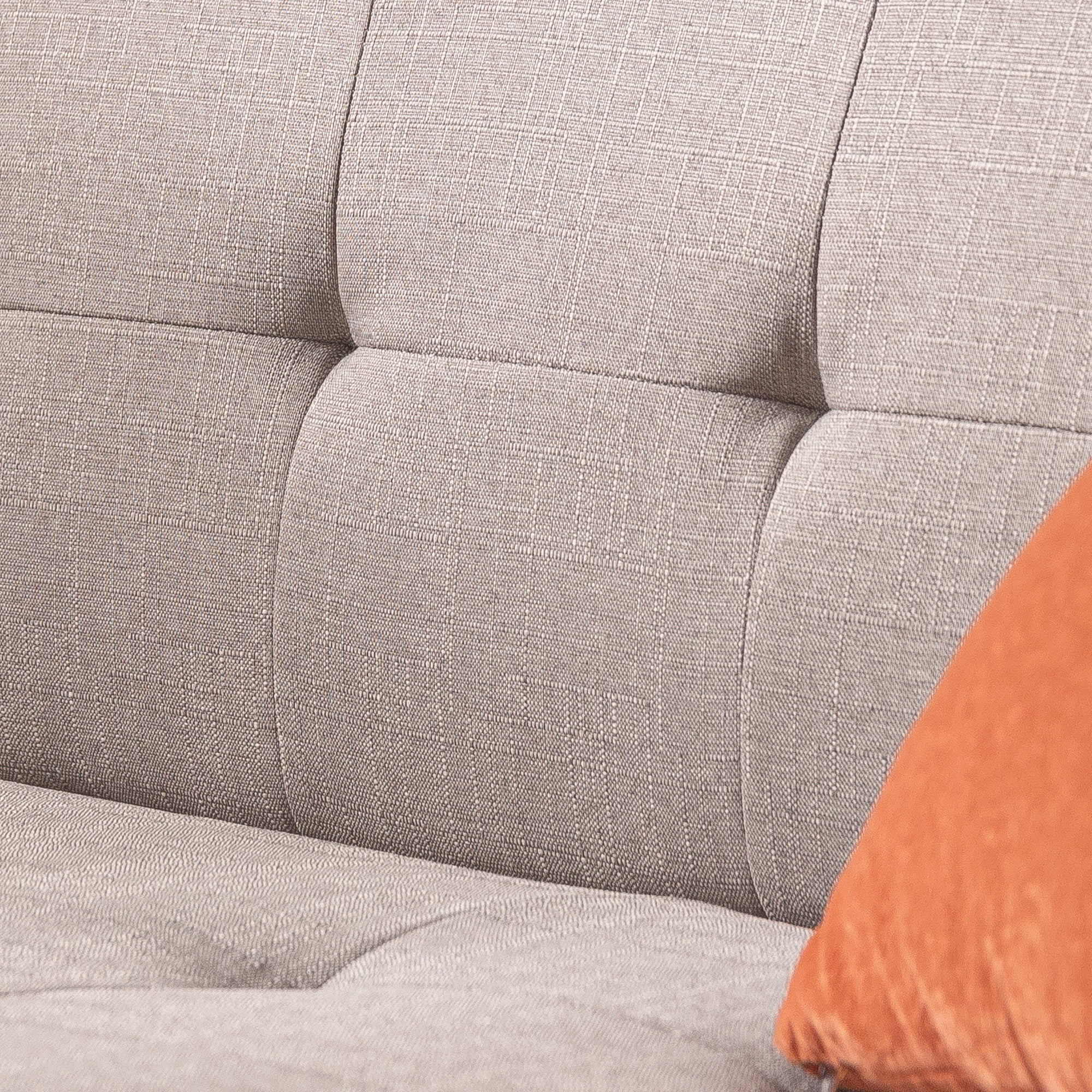 Zinus Pascal Fabric Sofa Couch with USB Ports, Oatmeal