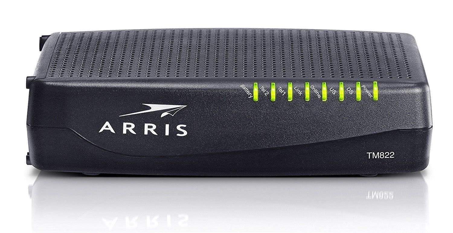 ARRIS TM822G - Docsis 3.0 8x4 Telephony Cable Modem (Renewed)