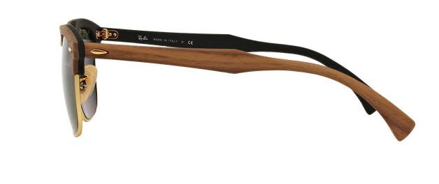 Ray-Ban Clubmaster Wood Sunglasses, RB3016M - Black/Green
