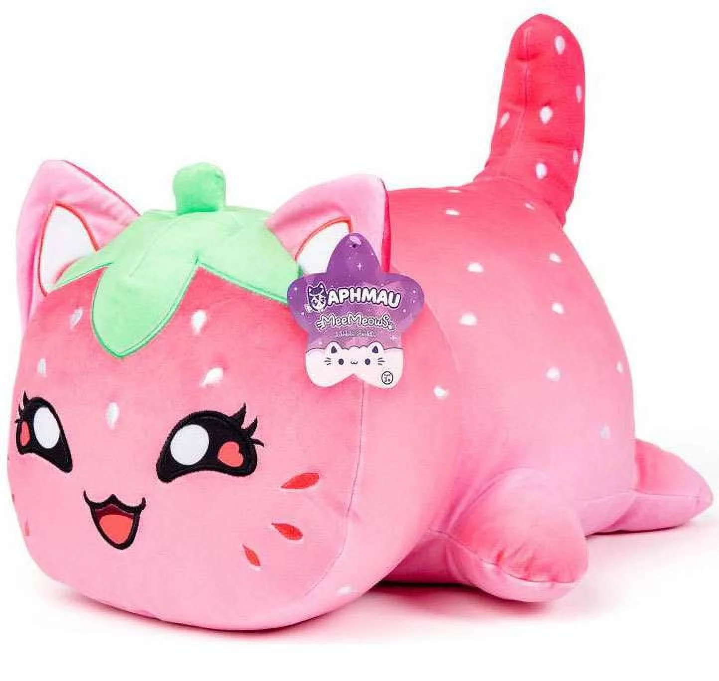 Aphmau Strawberry Cat JUMBO Plush - Curated Treasures Market