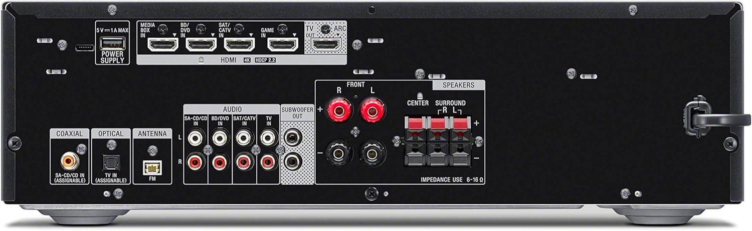 Sony STRDH590 5.2 Multi-Channel 4k HDR AV Receiver with Bluetooth (Renewed)