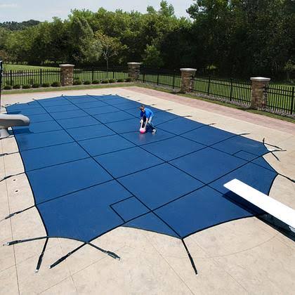 Arctic Armor 12 Year Mesh Pool Safety Cover - 16& x 32& Rectangle