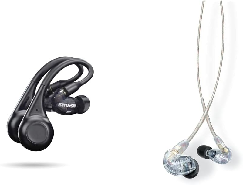 Shure AONIC 215 TW2 True Wireless Sound Isolating Earbuds with Bluetooth 5 Technology, Premium Audio with Deep Bass, Secure Fit Over-the-Ear, 32 Hour Battery Life, Fingertip Controls - (Gen 2) - Black