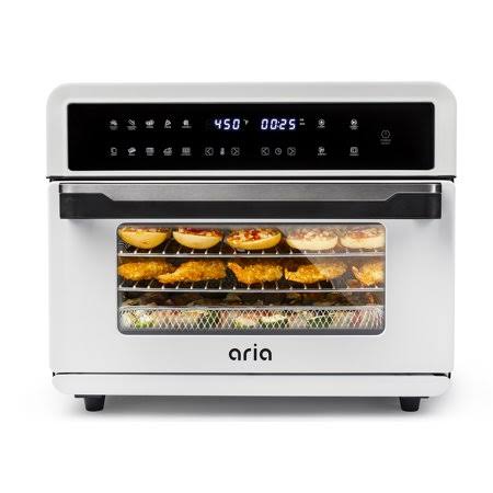 Aria 30qt Premium Air Fryer Toaster Oven - White