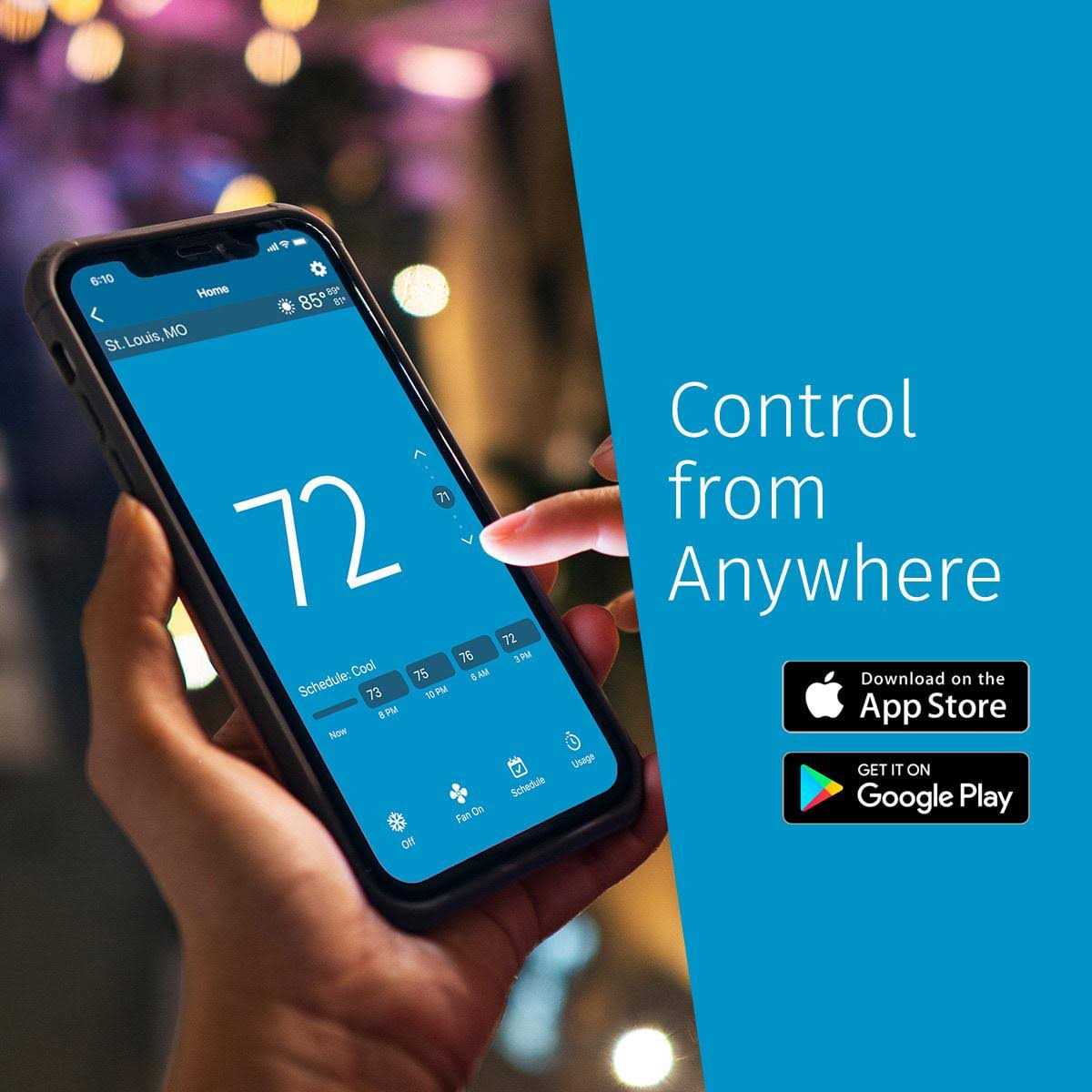 Emerson Sensi Touch Smart Programmable Wi-Fi Thermostat - Shop Hardware Tools Online Store