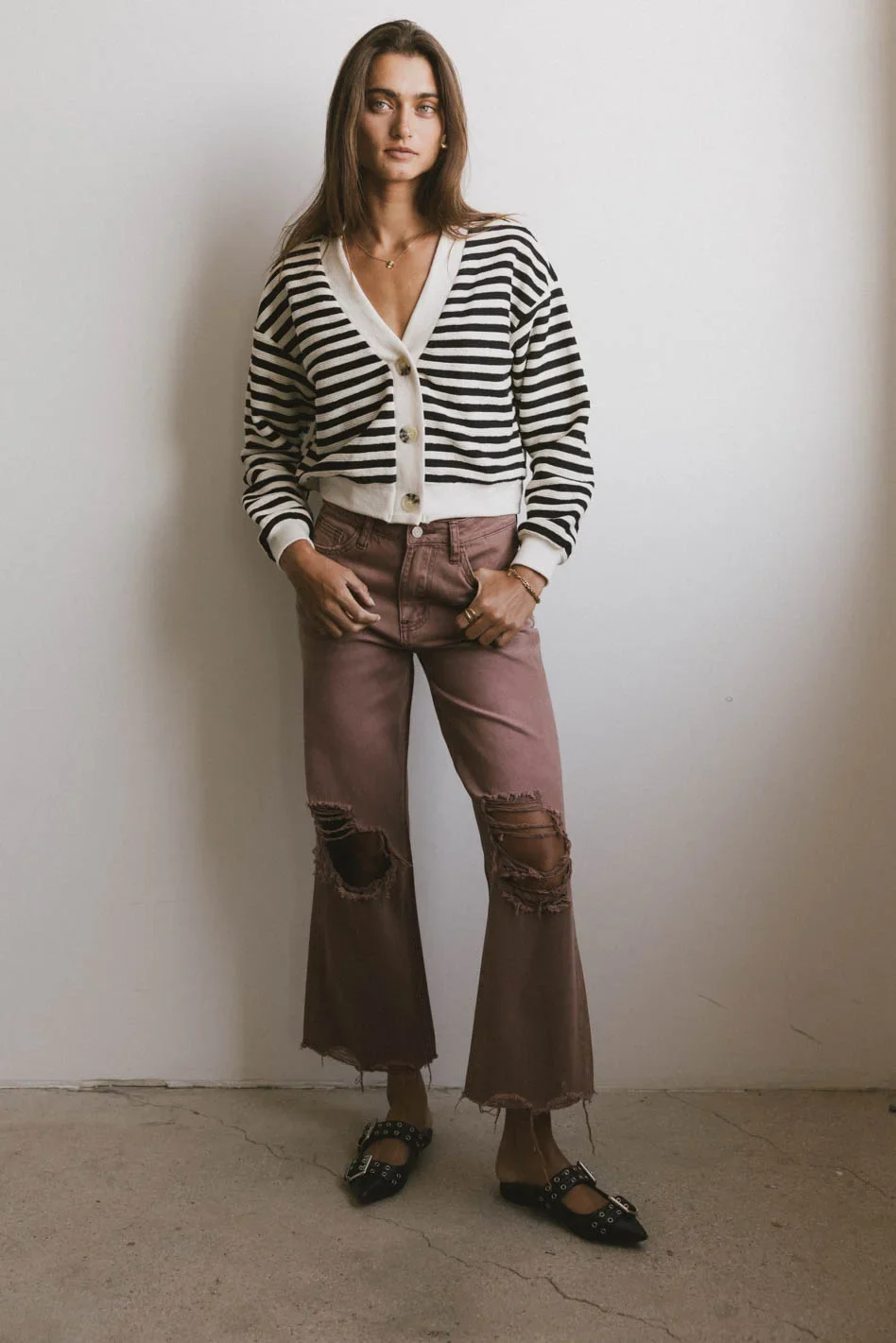 Osaia Striped Cardigan - FINAL SALE