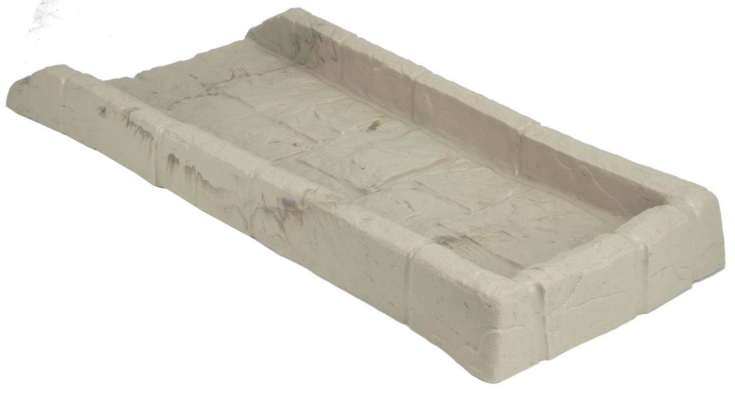 Suncast SB24 Decorative Rain Gutter Downspout Splash BLOCK, Light Taupe (6 Pack)
