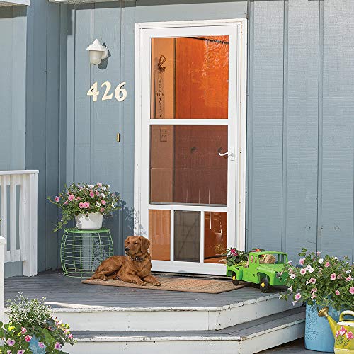 LARSON Petview Storm Door White 32-in x 81-in