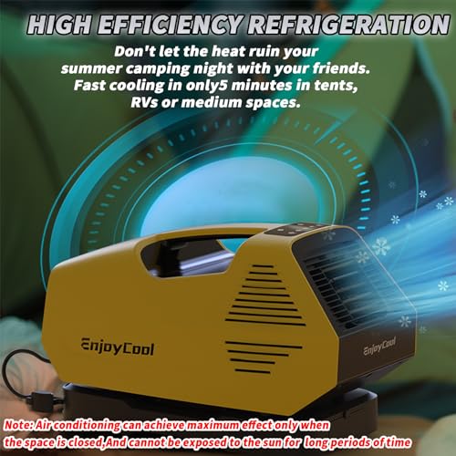 Tent Air Conditiones，Camper Air Conditioner Portable，Idea for RV Tent RV Air Conditioner no windows needed air conditioners Air Conditioner Camping 24V 222W Low Power Van Life Camping