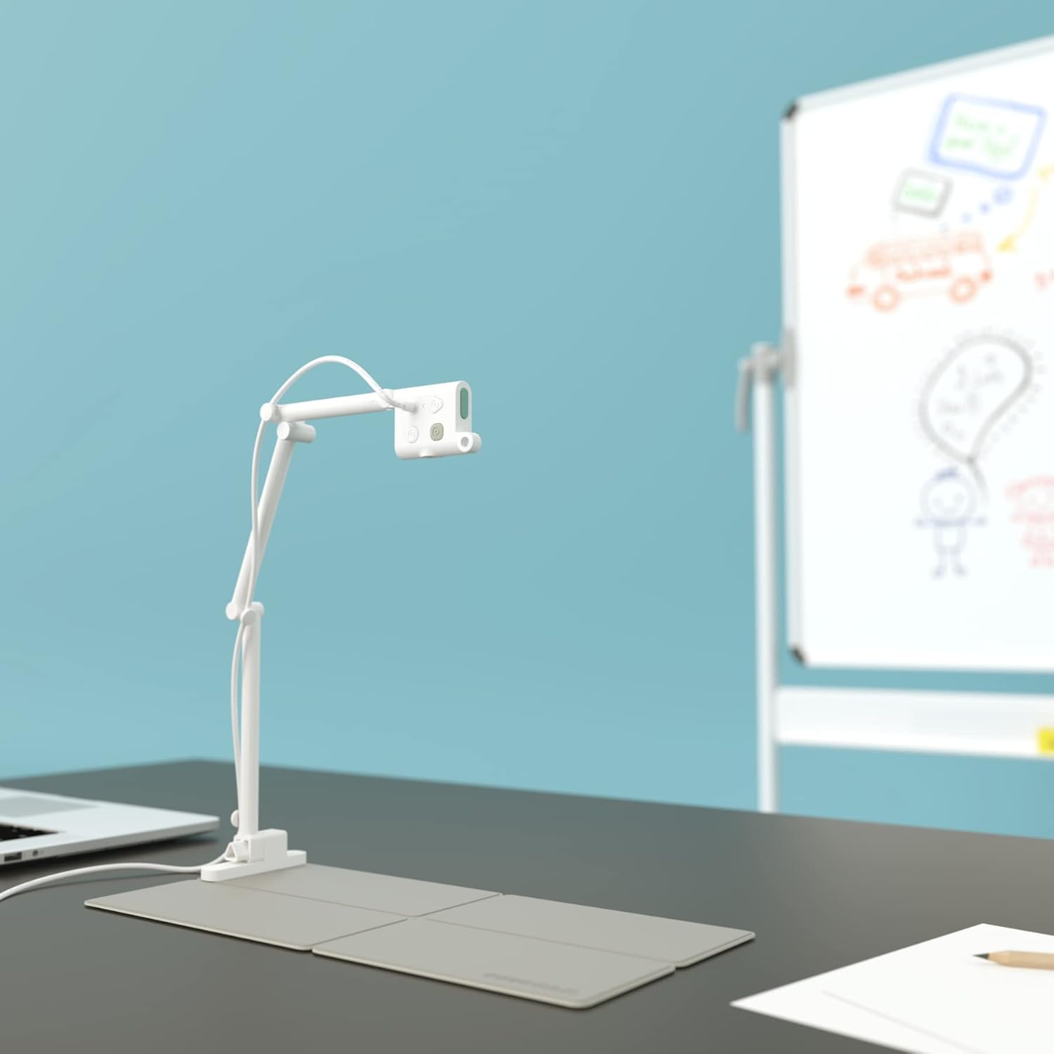 OKIOLABS OKIOCAM S USB 2-in-1 Document Camera & Webcam for Distance Learning, Video Conferencing, Remote Working, Stop Motion, Time Lapse, Overhead Video Recording, Super High Definition 1440p Pack of 2
