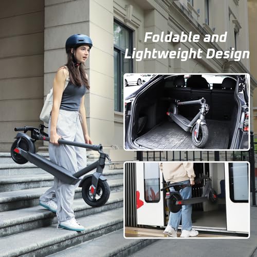 SISIGAD Electric Scooter Adults,8.5"/10" Pneumatic Tires, 500W Motor,Max 20/25 Mile Range,19/25 MPH Top Speed Foldable E-Scooter for Adults with Cruise Control,Double Braking Systems