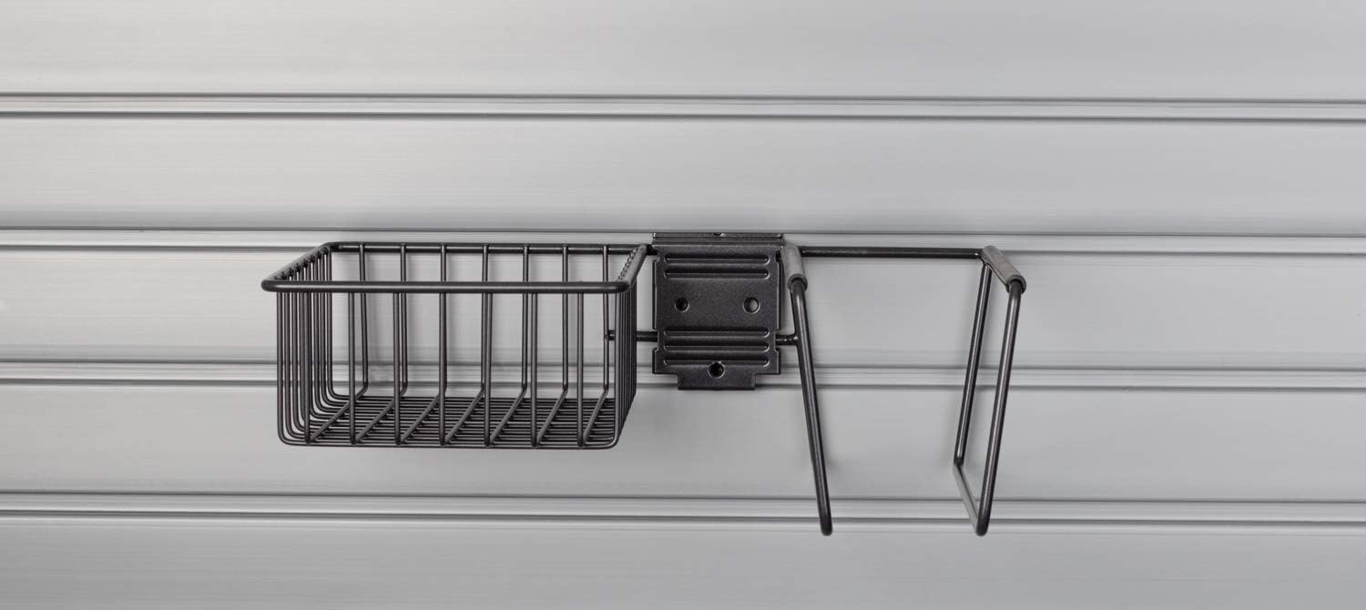 HandiWall Sports Accessory Kit with Locking Bracket Hooks for Slatwall Panel Organization