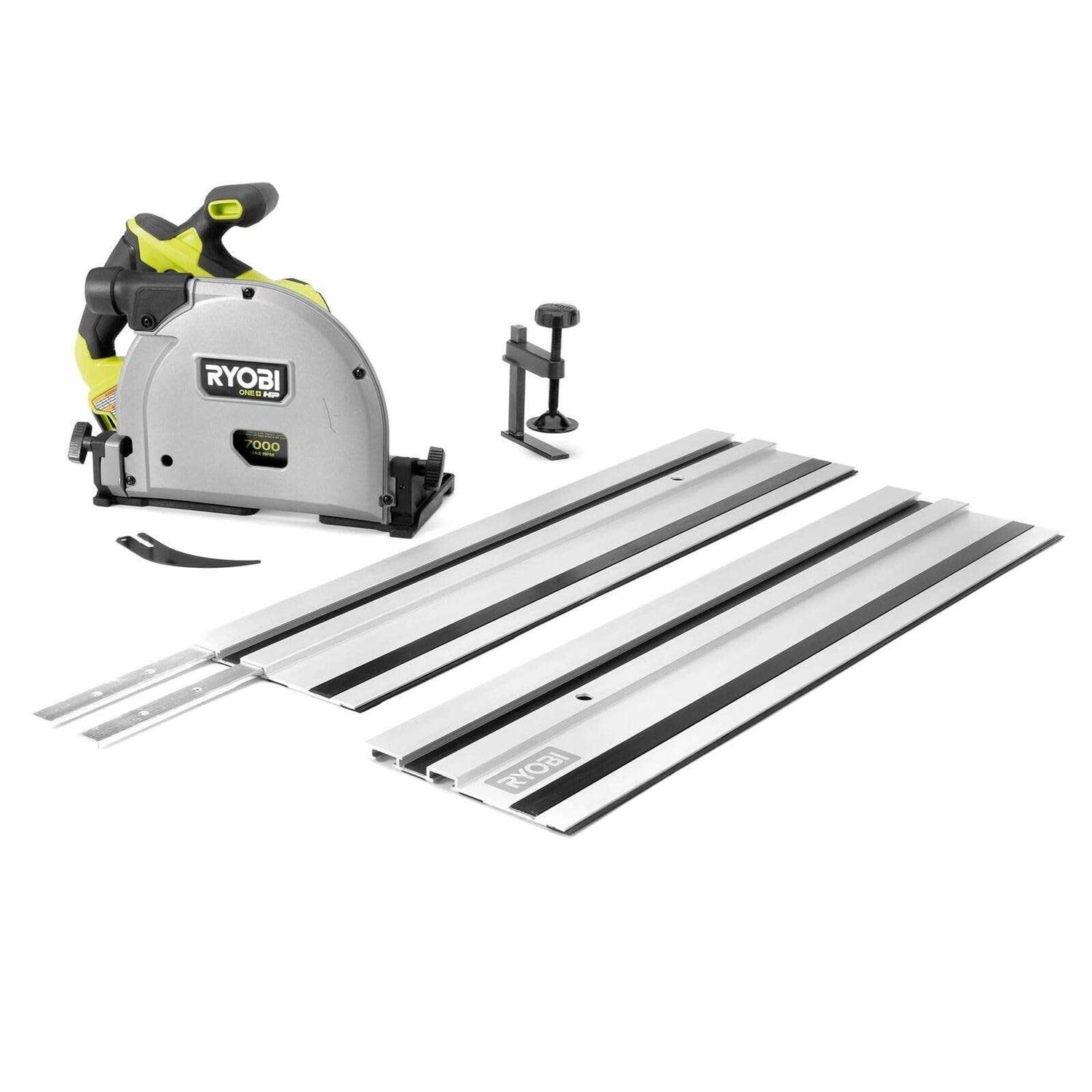 RYOBI PTS01K ONE+ HP 18V Brushless Cordless 6-1/2 in. Track Saw Kit with 4.0 Ah HIGH PERFORMANCE Battery and Charger - Shop Hardware Tools Online Store