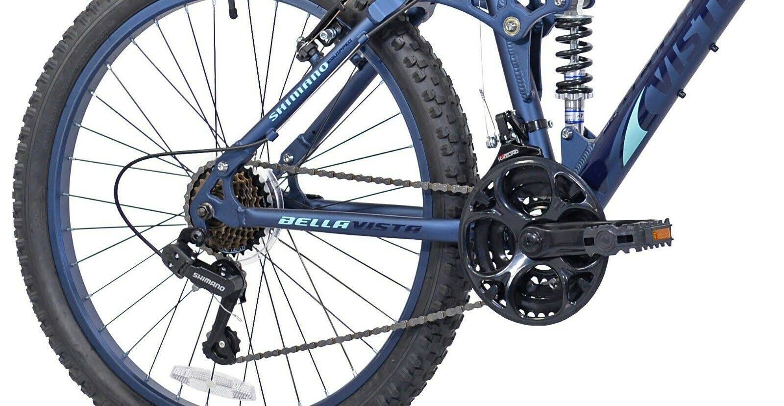 Genesis 24x22 Bella Vista Girl&s Full Suspension Mountain Bike, Blue