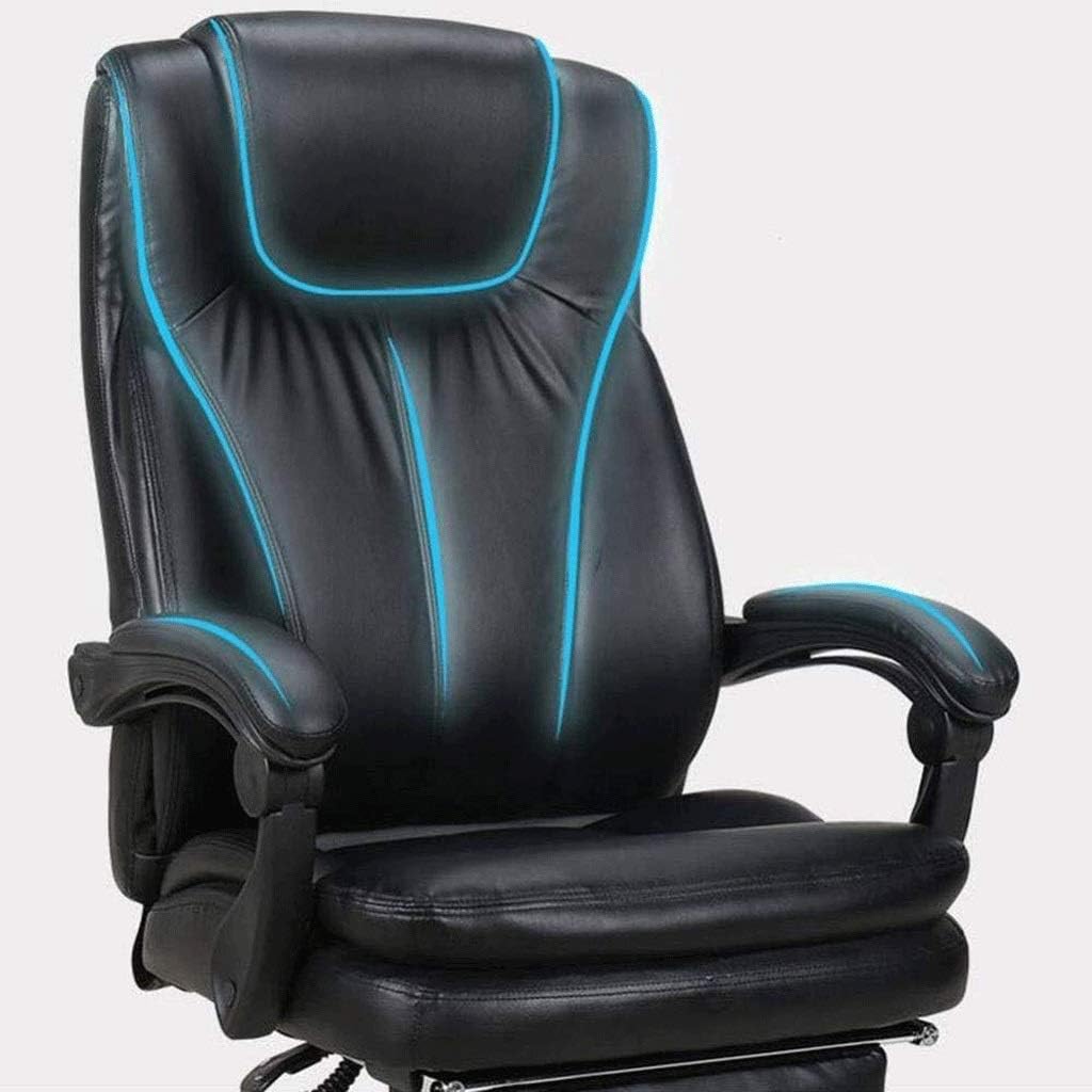 Office Chair - High Back Office Chair with Footrest and Thick Padding Reclining Computer Chair Warm as ever to pursue happiness