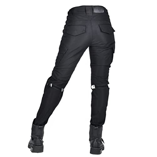 Waterproof Women Motorcycle Riding Pants with 4 X CE Armor Silica Gel Pads Rainproof Motorbike Motocross Racing Trousers