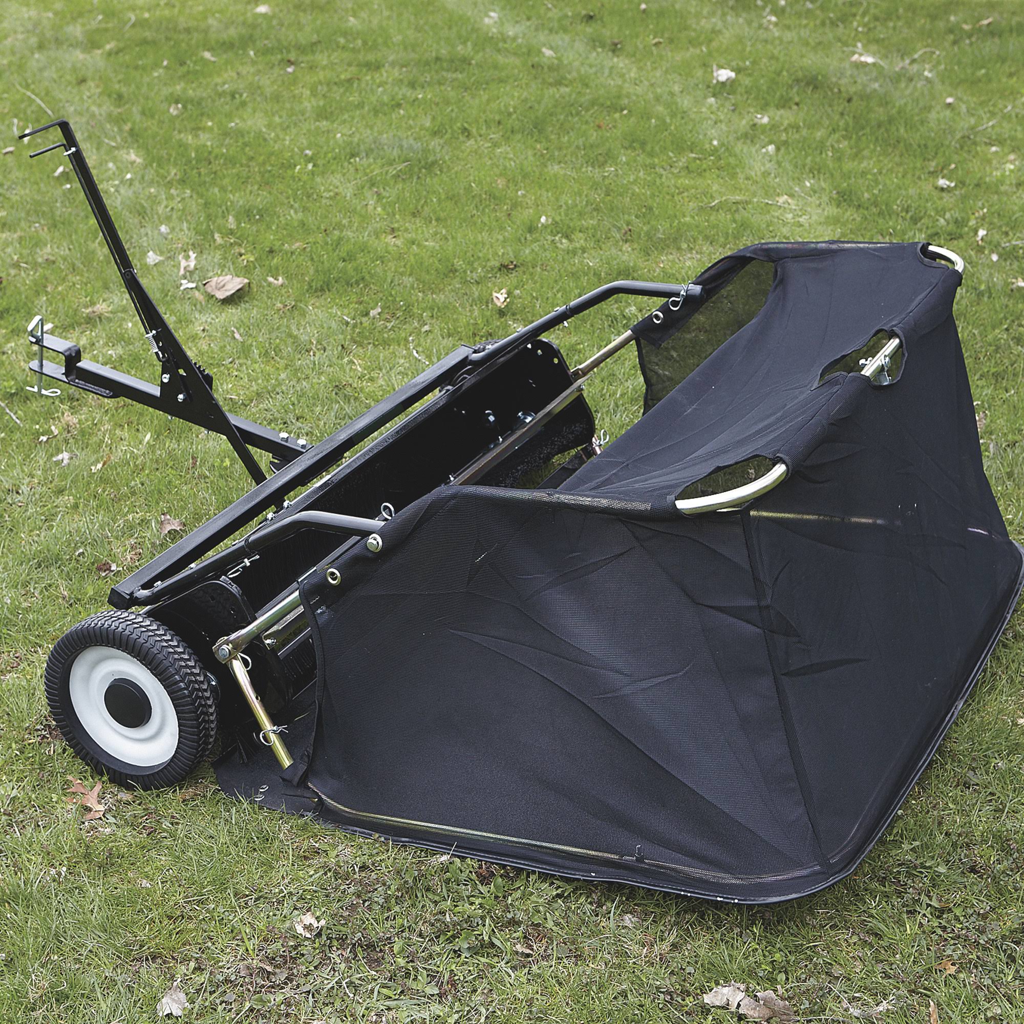 Strongway 49172 42 inch Lawn Sweeper - 13 Cu. ft. Capacity