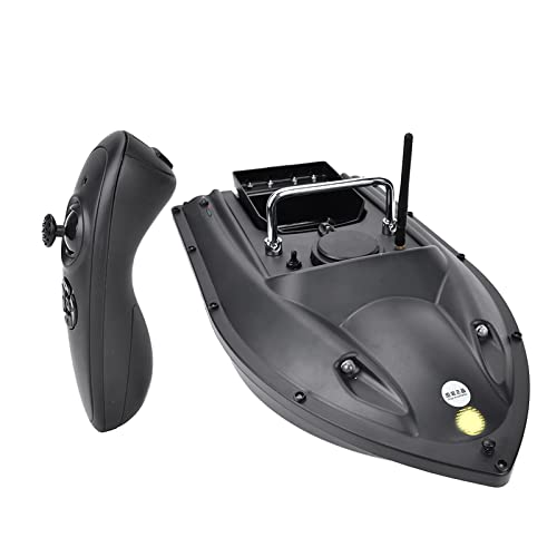 RC Bait Boat for Surf Fishing, 600M Black Remote Control Fishing Lure Bait Boat Fish Finder, Fishing Bait Boat Hook Post Boat, Loading Bait Boat for Carp Fishing Hook[US-Black]