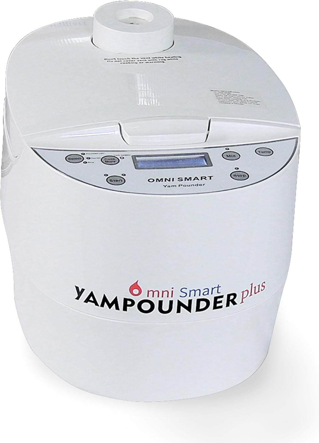 COOK AND POUND YAMPOUNDER Fufu Machine, 3L 700W Electric African Food Cooker to Make Pounded Yam, Poundoo Yam, Plantians, Cocoyams, Amala & Garri