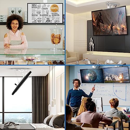 Mount-It Motorized Ceiling TV Mount with Remote, Electric Flip Down Pitched Roof Mount