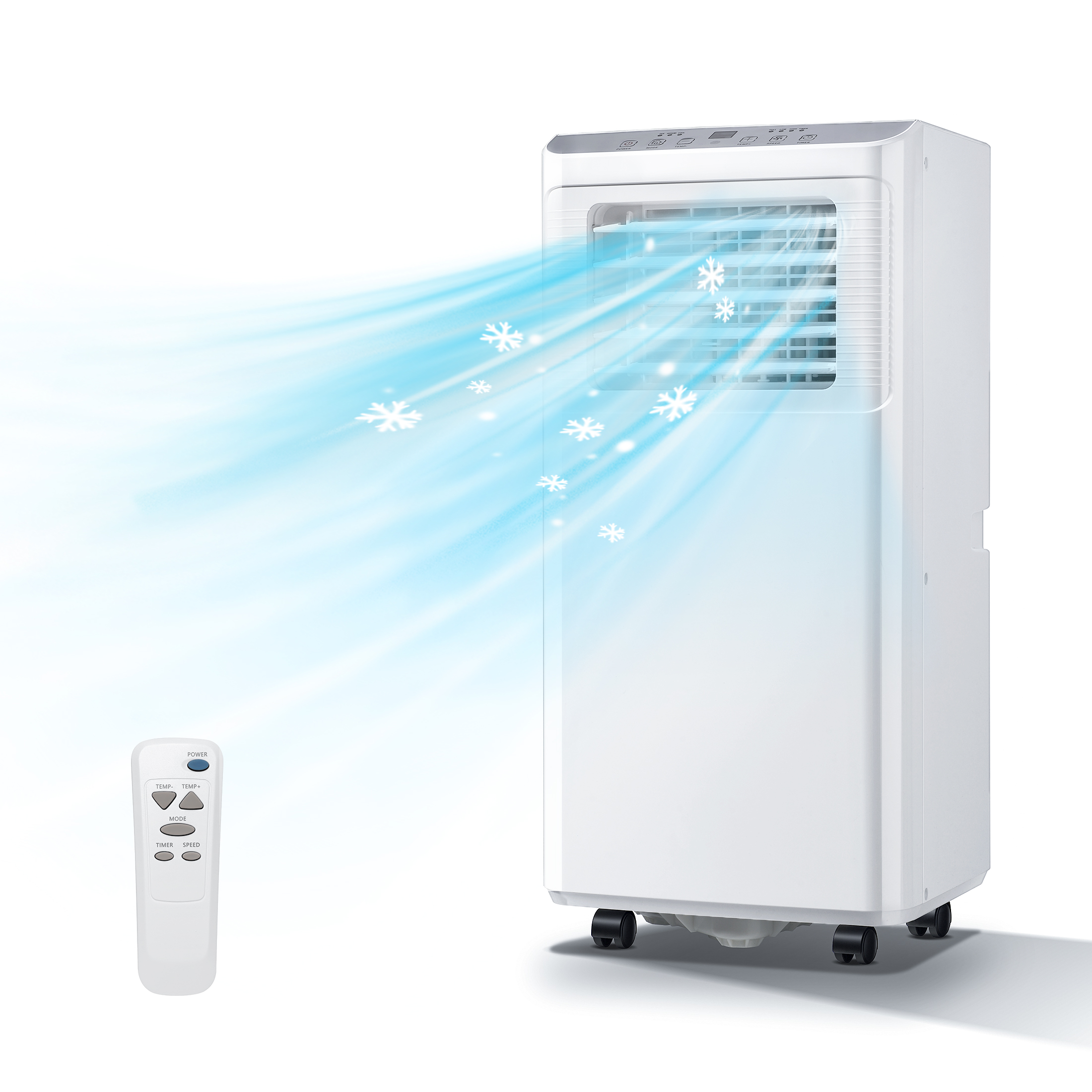 WANAI Portable Air Conditioner,8000 BTU Room AC Unit, Built-in Dehumidifier & Fan Mode Cools up to 250 Sq.ft