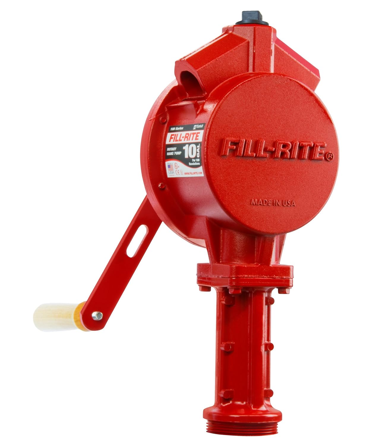 Fill-Rite FR151 Piston Hand Pump with Suction Tube and Pail Spout
