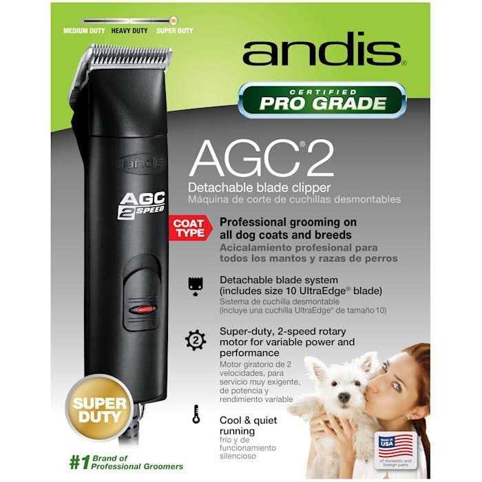 Andis ProClip Agc2 2-Speed Detachable Blade Clipper - Pet Supplies online store