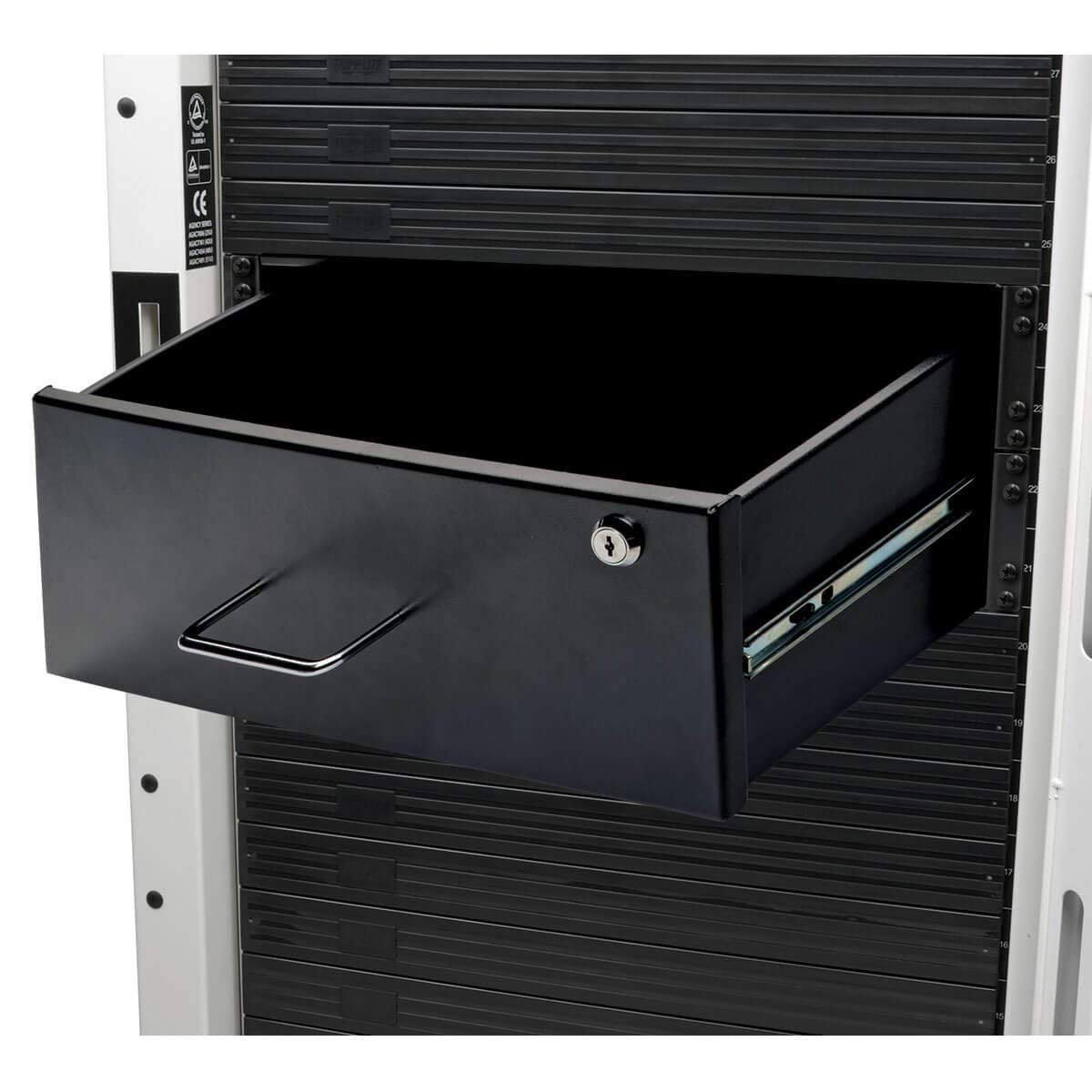 Tripp Lite 4U Locking Rackmount Storage Drawer Rack Enclosures/ Open Frame Rack storage drawer