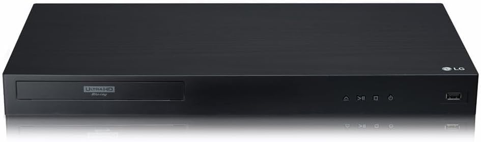 LG 4K Ultra Multi Region Blu Ray Player - Multi zone A B C Blu-ray Pal Ntsc - Dual Voltage -Bundle with Dynastar HDMI Cable