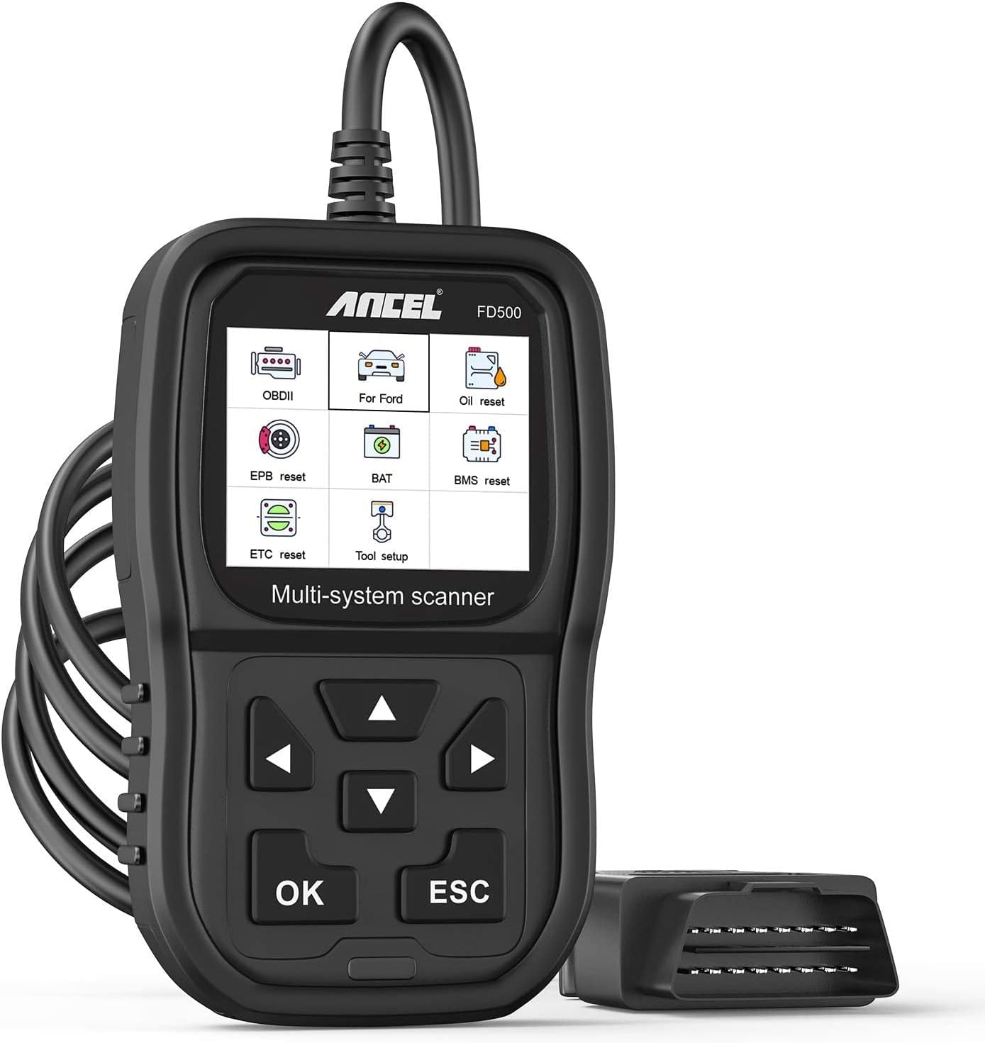 ANCEL Obd2 Scanner FX9000 All System Scan Tool Diagnostic Code Reader with 26 Reset, ABS Bleeding IMMO BMS TPS EPB TPMS DPF SAS Start/Stop Oil Reset 7'' Touch Screen Android Tablet 2022 Newest