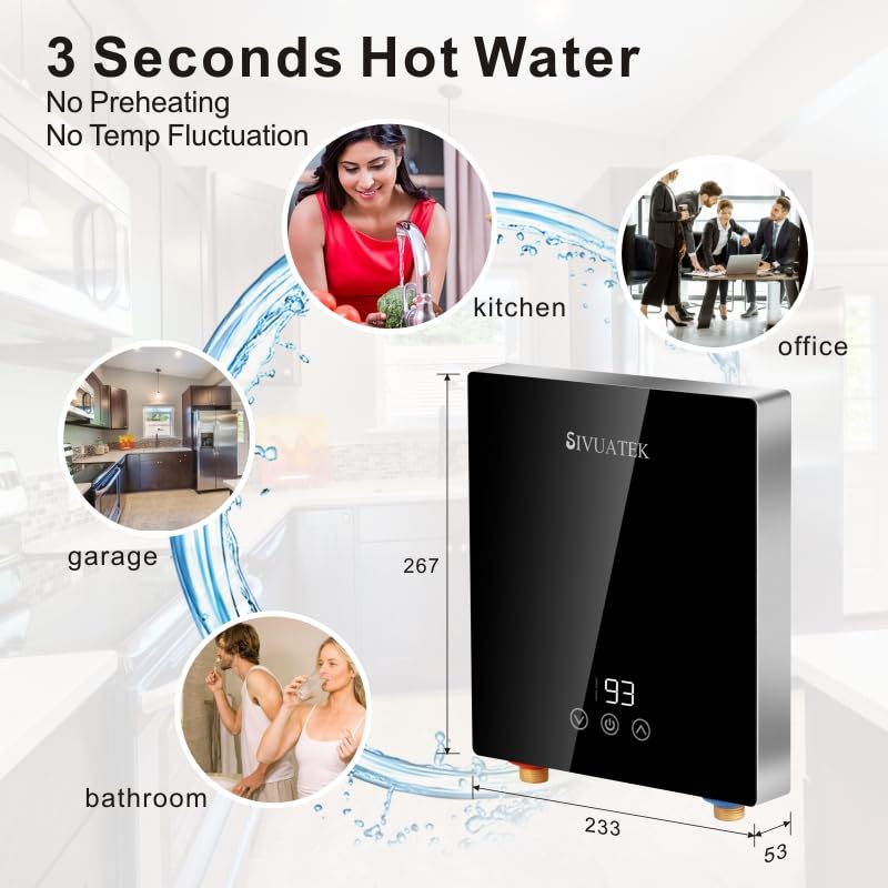 Electric Tankless Water Heater on Demand Point of Use Water Heater M1